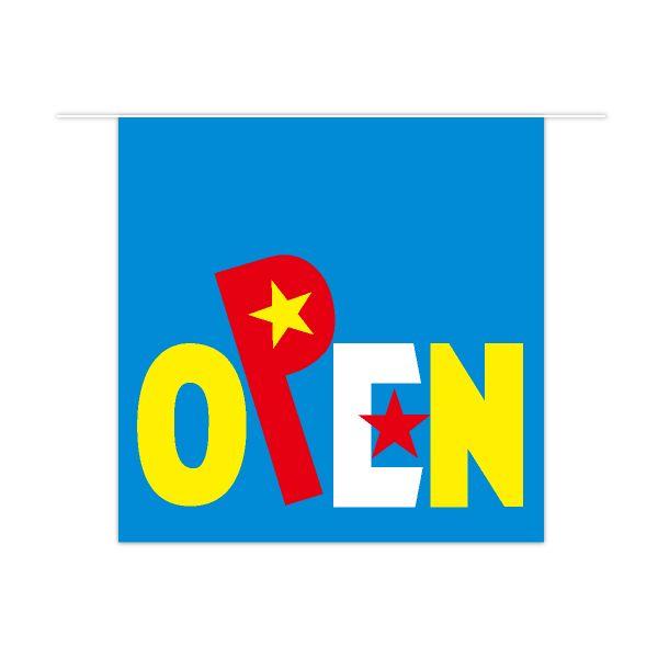 オープン10連ペナント　OPEN　1セット