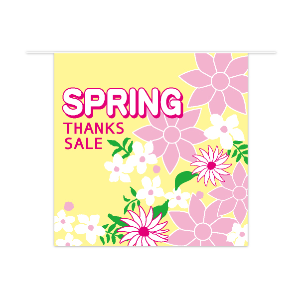 スプリングセールペナント（6連）　春の感謝セール　1セット
